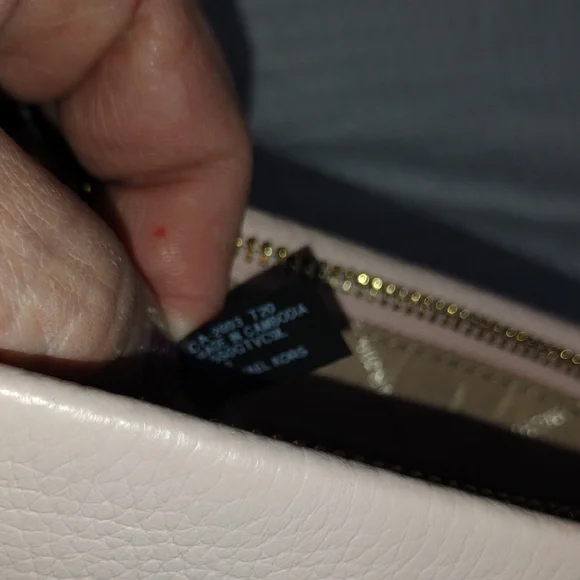 Michael Kors Powder Blush Large Triple Gussett Crossbody Bag Genuine Leather - Picture 10 of 11